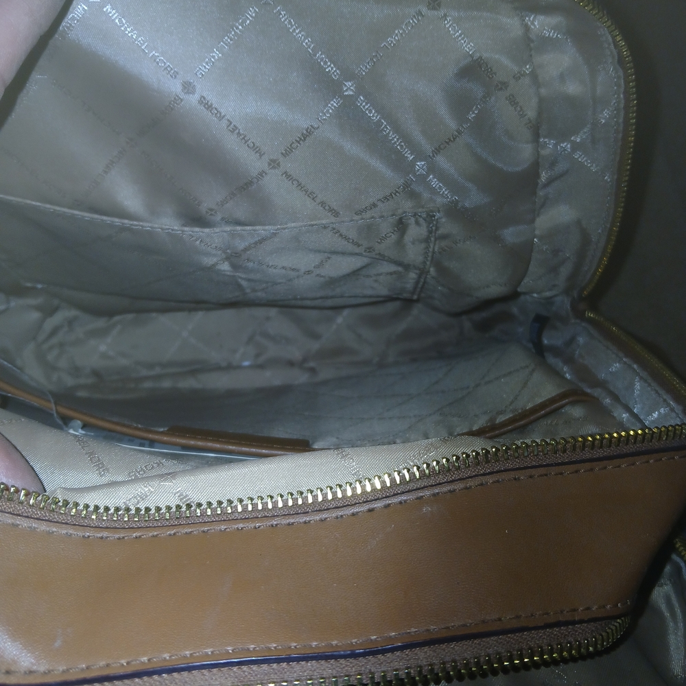 Michael Kors Brown Logo Backpack - Picture 4 of 6